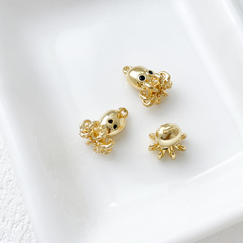 Wholesale 14k Gold Plated Marine Creature Pendant Diy Accessories